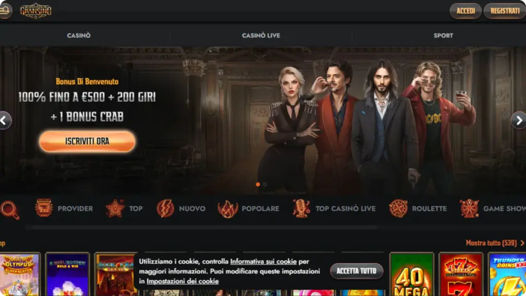 Gransino italiani casino non aams